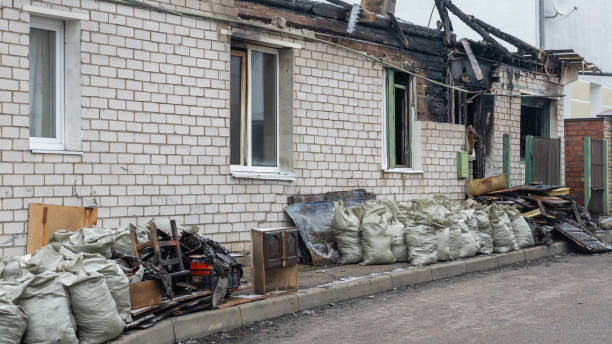 Professional Fire Damage Removal technician working in Frisco, TX